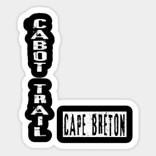 Cabot Trail Cape Breton Island Nova Scotia Sticker